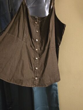 torrid Black Button-Front Camisole Tank